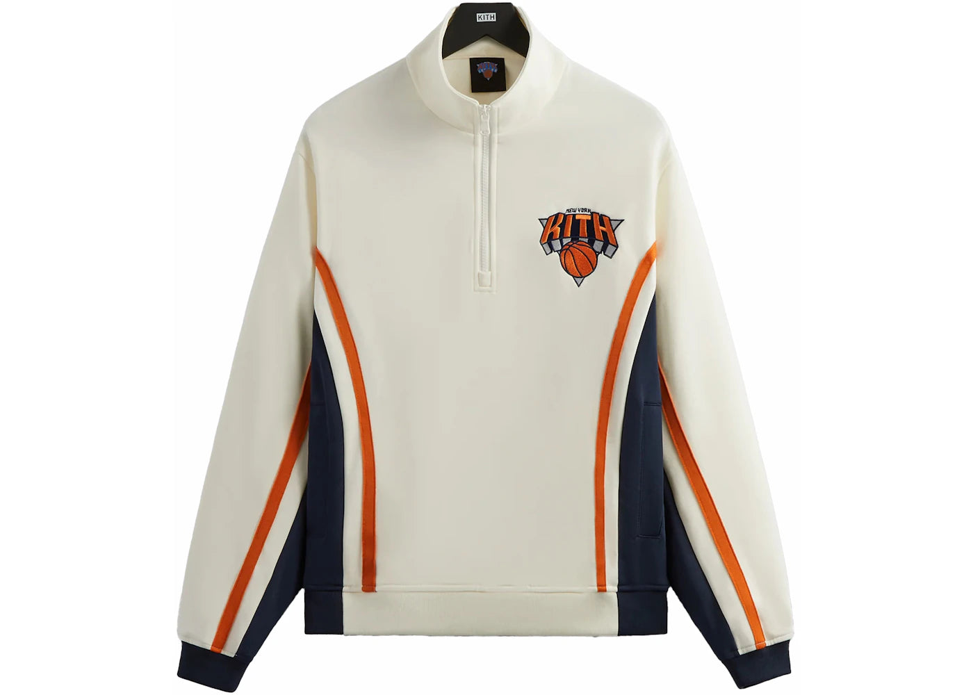 Kith New York Knicks Warm Up Quarter Zip Silk