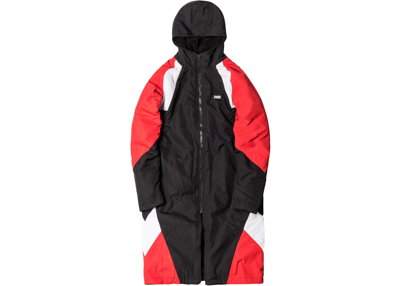 Kith Nike Sherpa Sideline Coat Black/Red