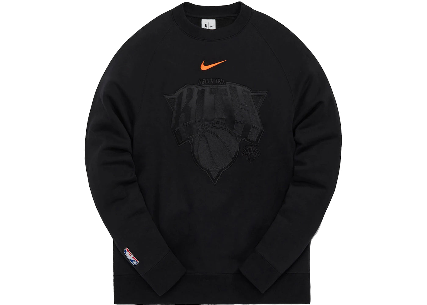Kith Nike for New York Knicks Fleece Crewneck (FW21) Black