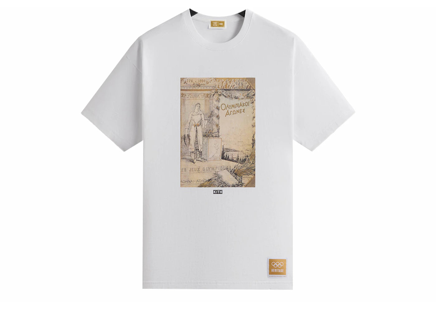Kith Olympics Heritage Athens 1896 Vintage Tee White