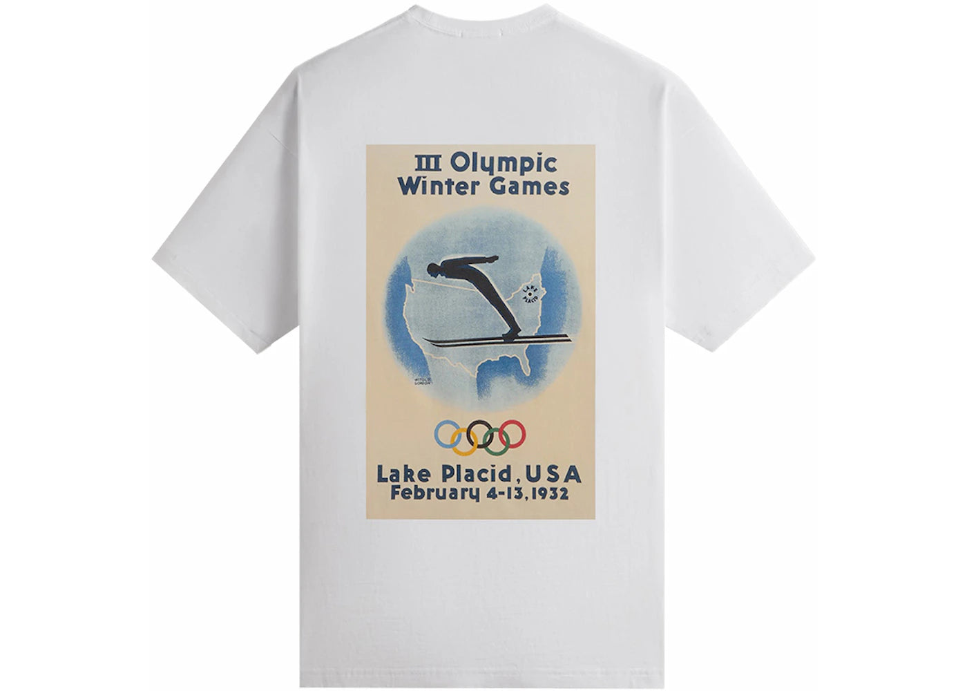 Kith Olympics Heritage Lake Placid 1932 Vintage Tee White