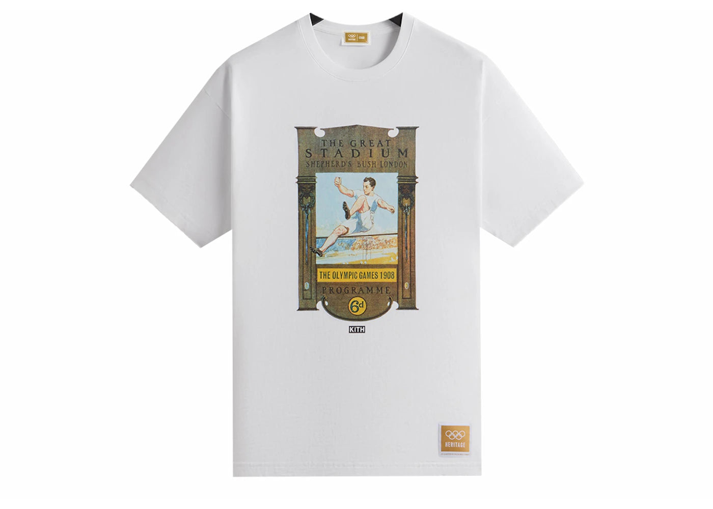 Kith Olympics Heritage London 1908 Vintage Tee White
