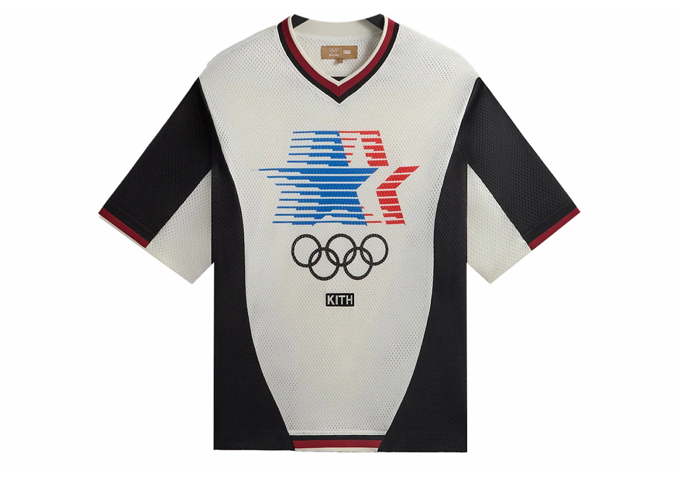 Kith Olympics Heritage Mesh Darin Warm Up Shirt Silk