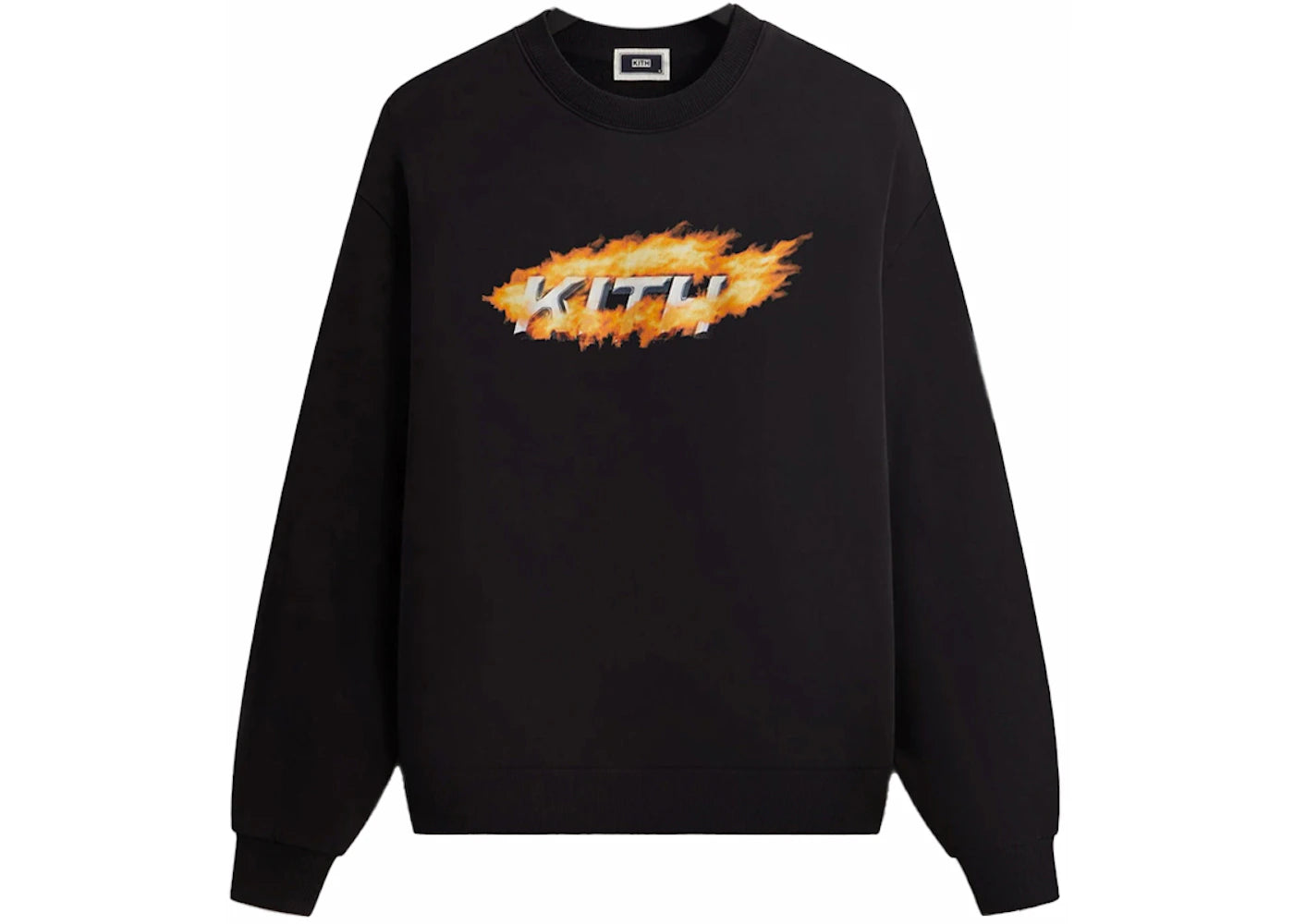 Kith Orbit Flame Vintage Nelson Crewneck Black