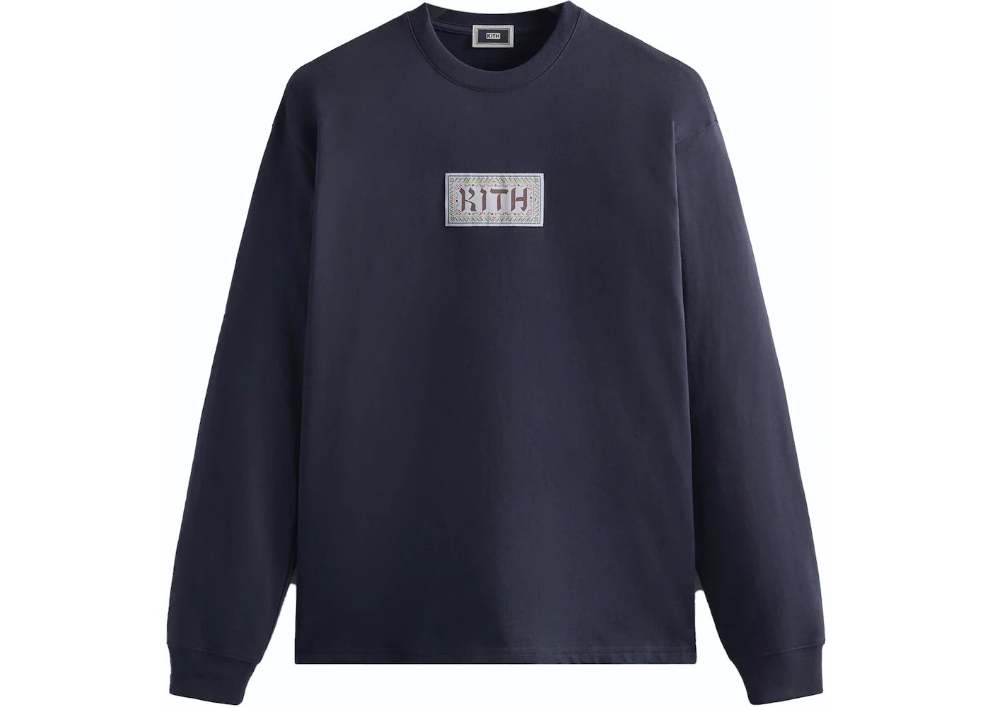 Kith Ornamental Hebrew Long Sleeve Tee Nocturnal