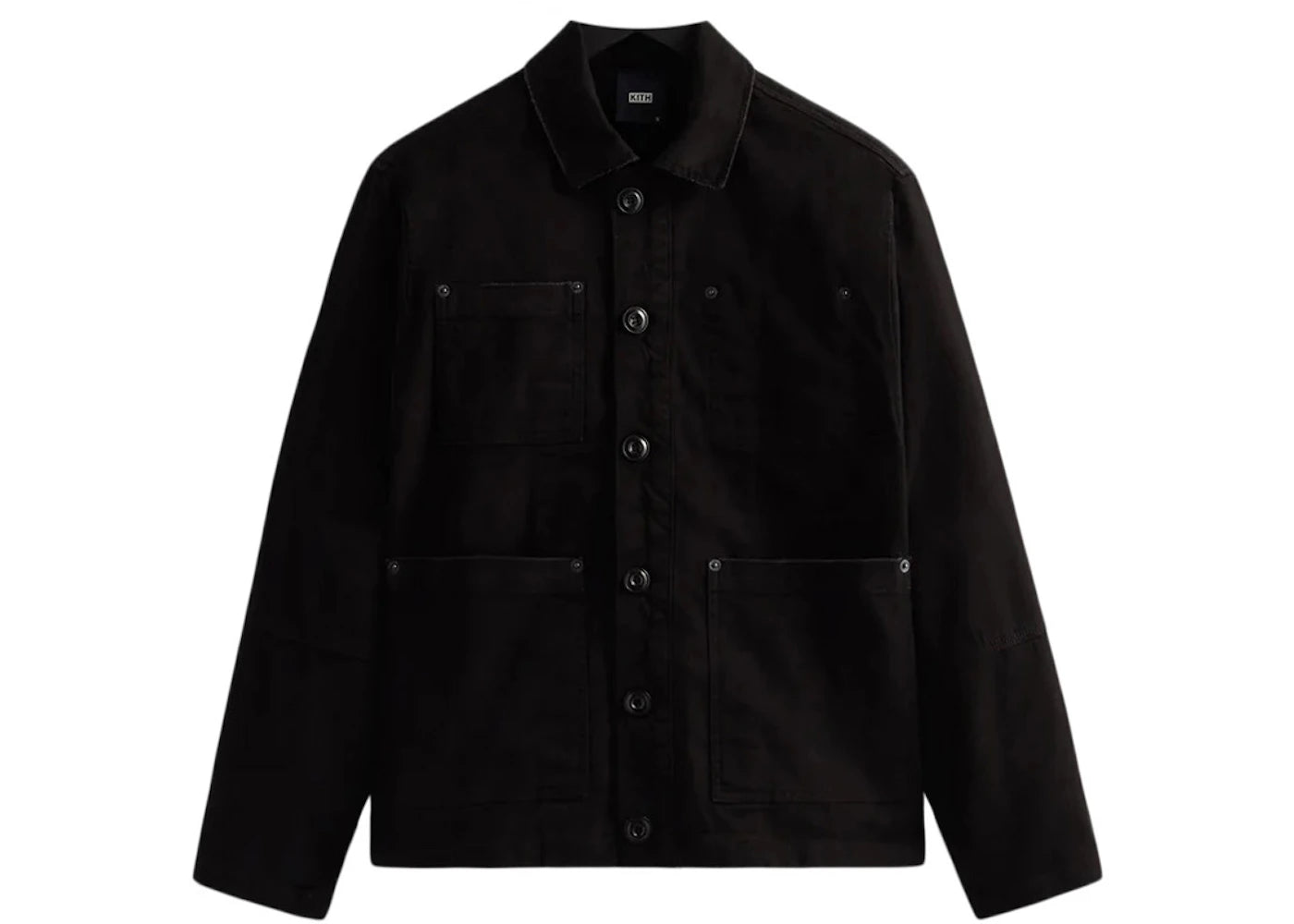 Kith Overdyed Canvas Willoughby Chore Jacket (FW22) Black