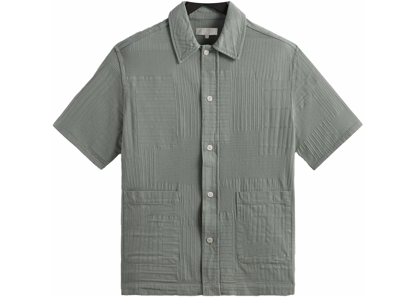 Kith Overdyed Patchwork Boxy Collared Overshirt Reverie