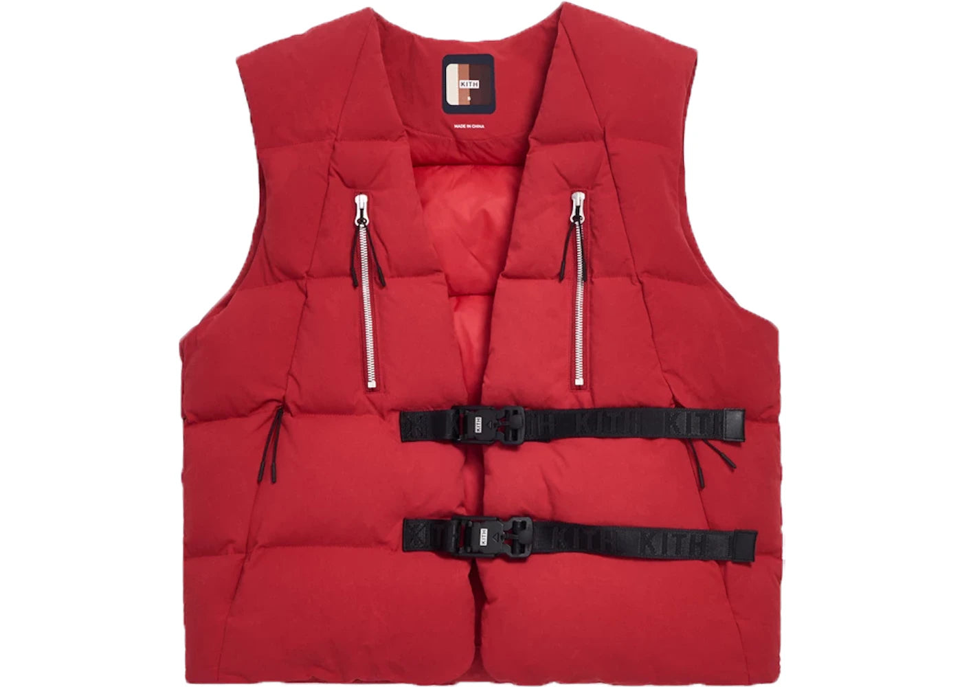Kith Padded Utility Vest Scarlet Sage