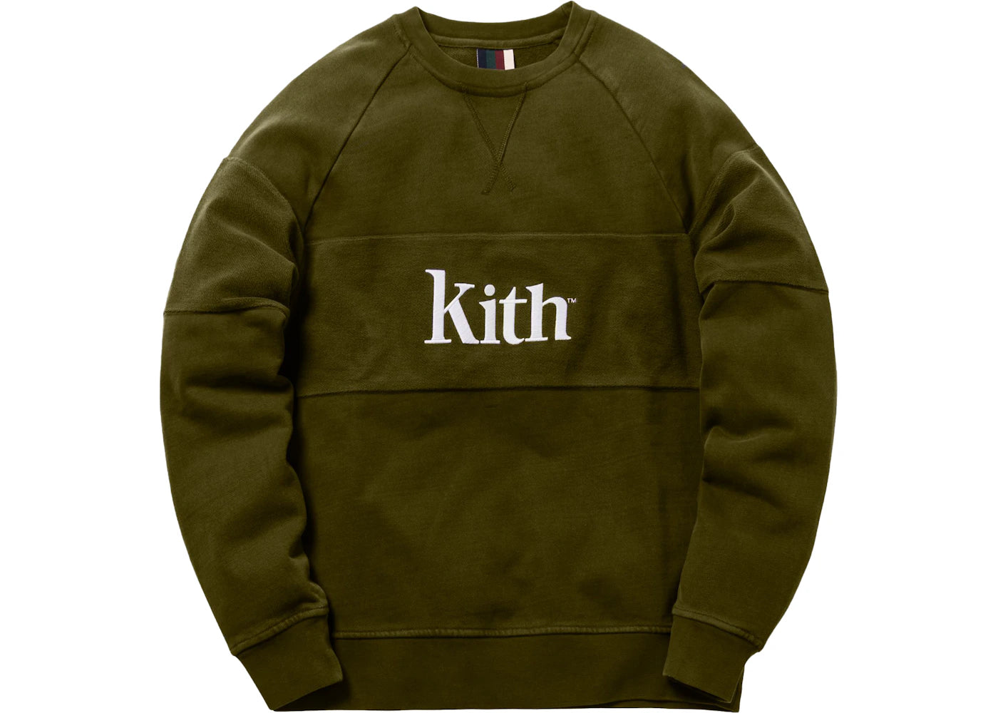 Kith Paneled Williams Crewneck Olive