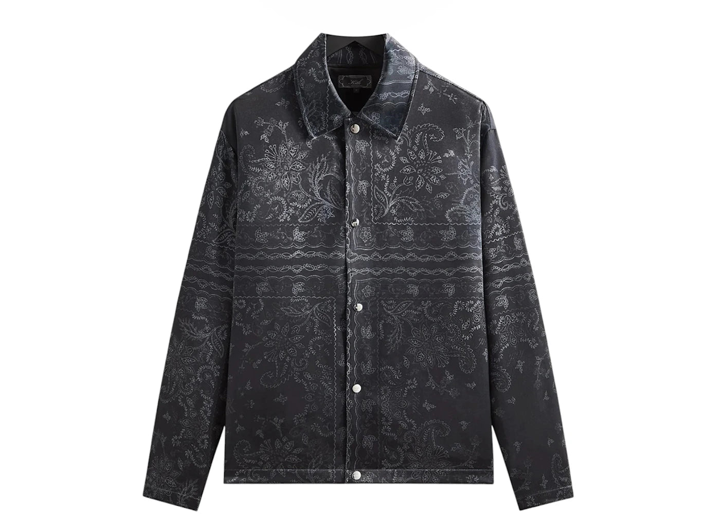 Kith Panelled Bandana Long Sleeve Coaches Jacket Black