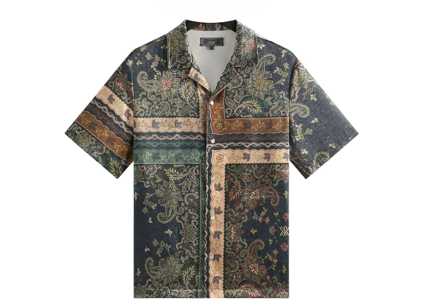 Kith Panelled Bandana Thompson Camp Collar Shirt Stadium