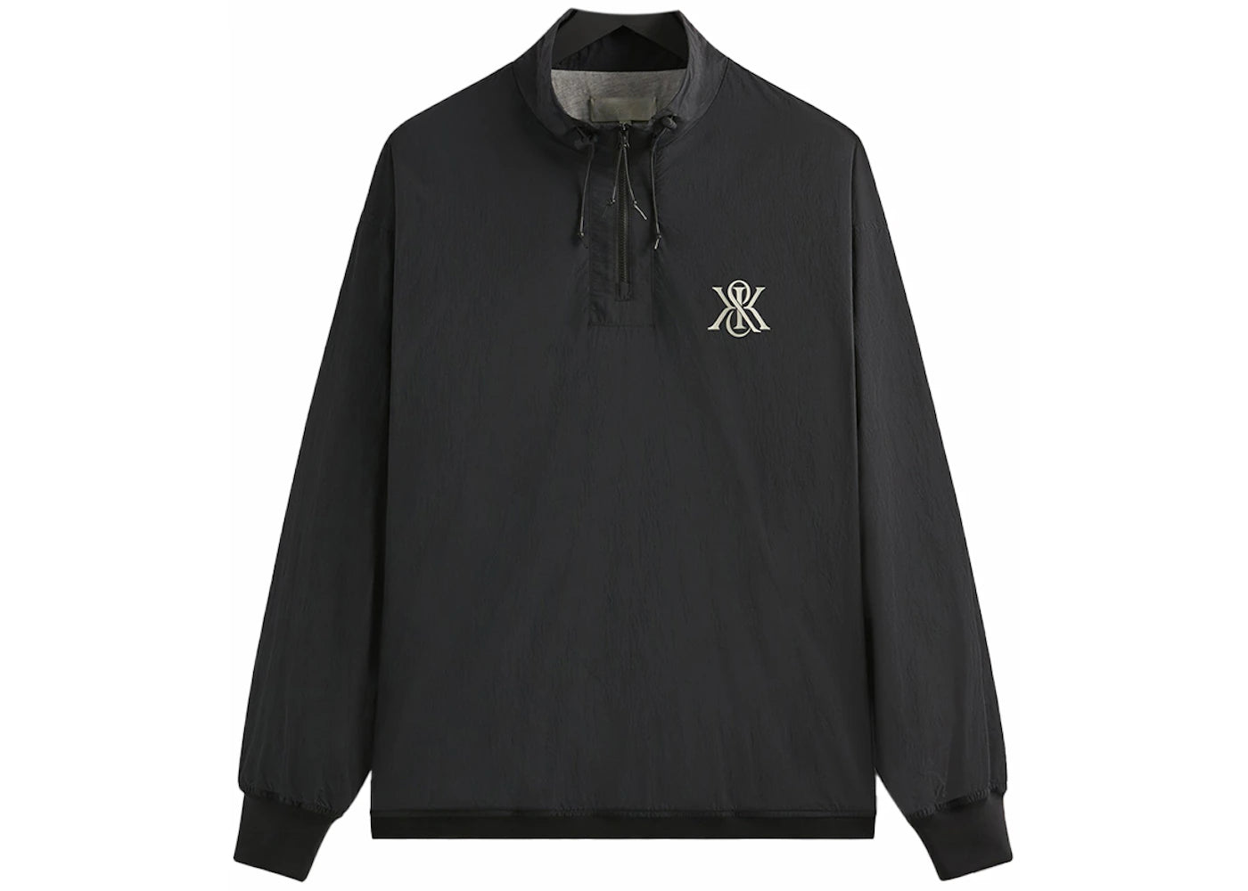 Kith Paper Nylon Ryder Quarter Zip Black