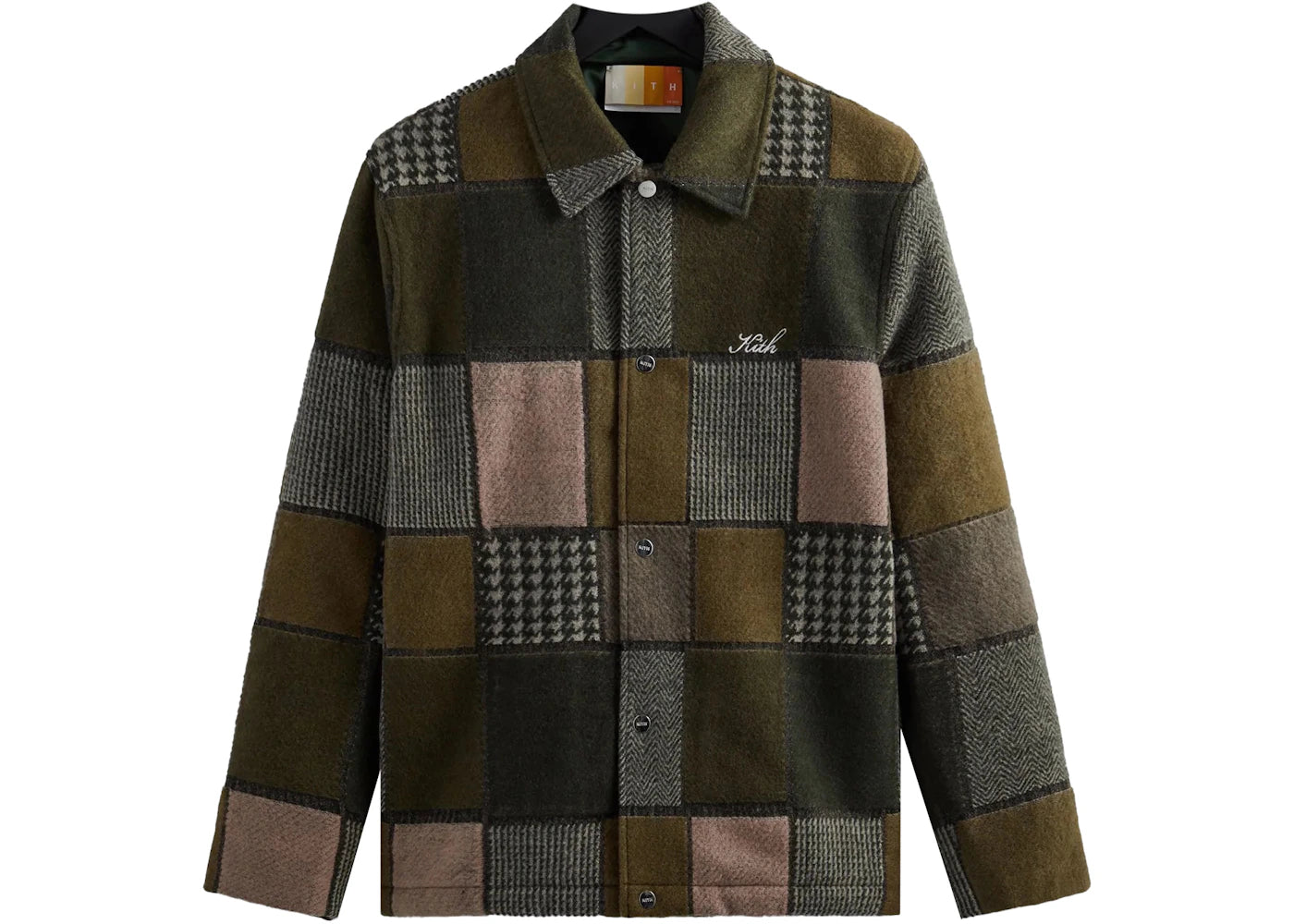 Kith Patchwork Wool Coaches Jacket Canopy