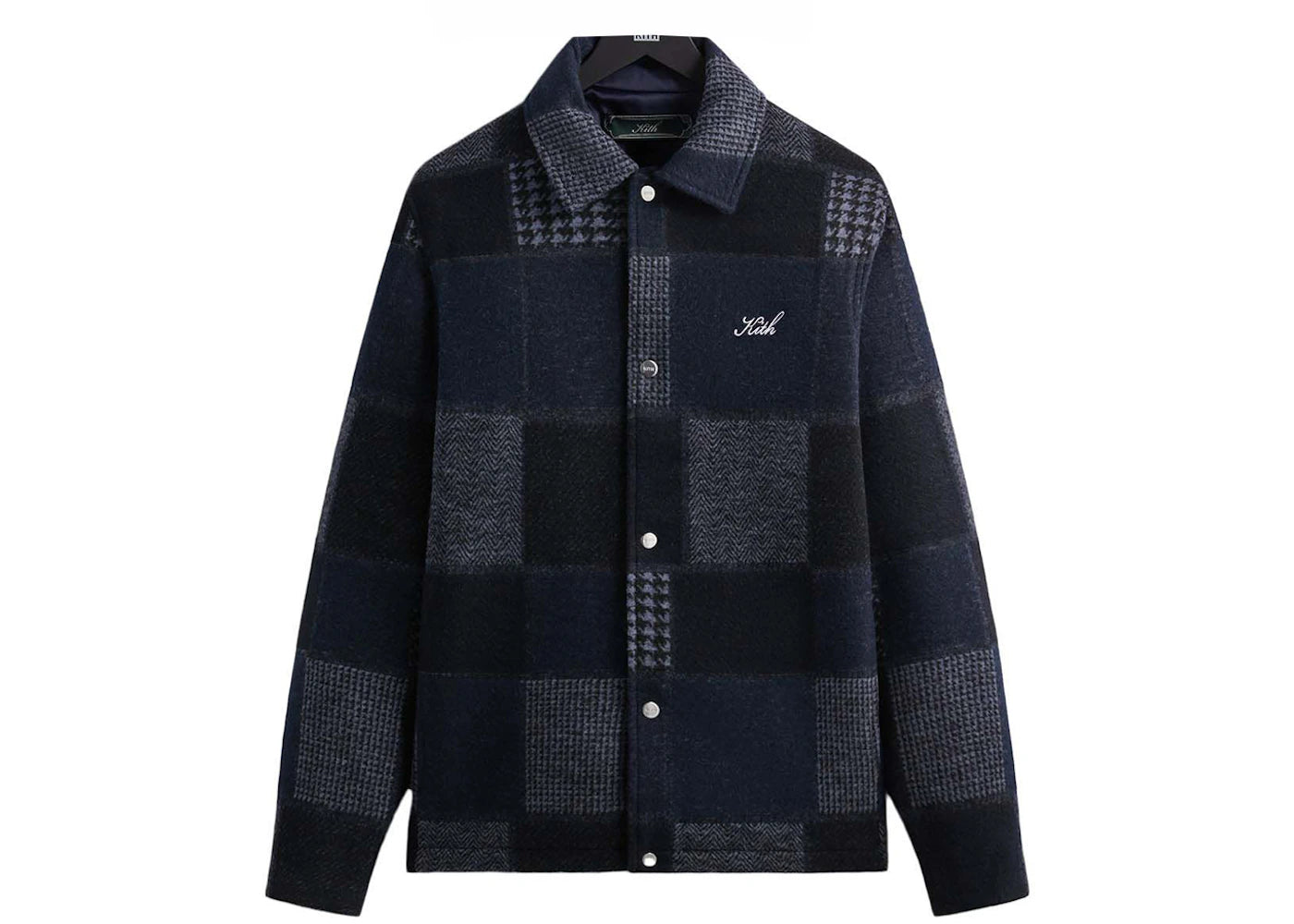 Kith Patchwork Wool Coaches Jacket Nocturnal