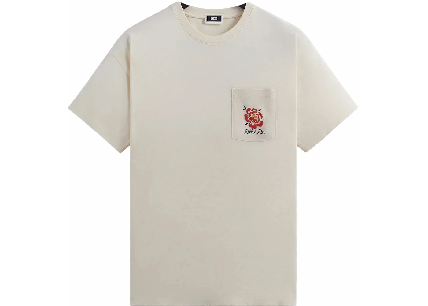 Kith Peony Pocket Tee Sandrift