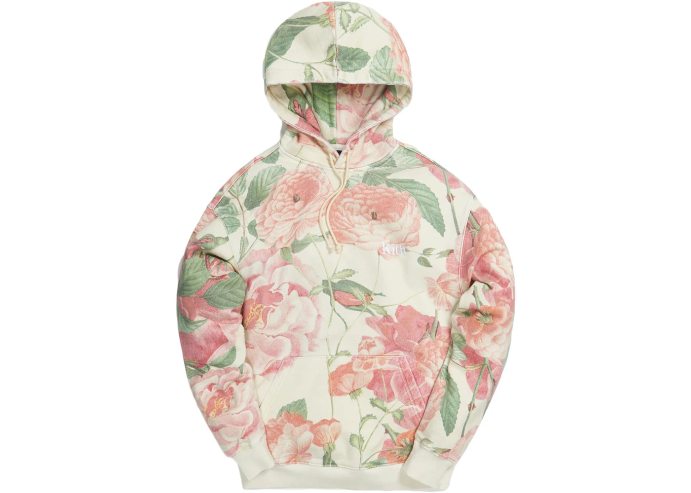 Kith Peony Print Hoodie Pink