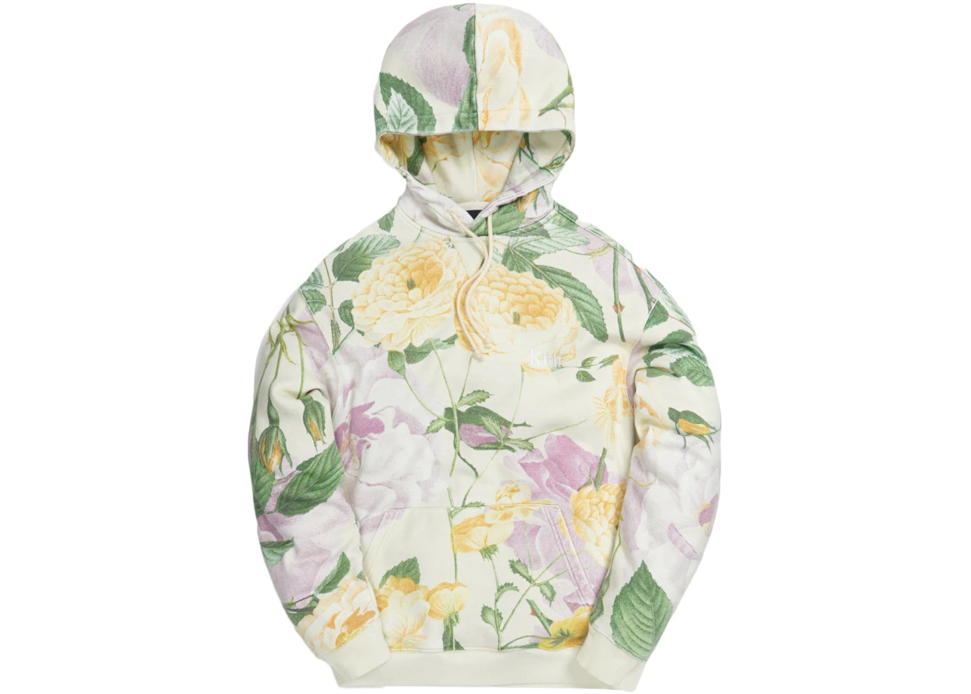 Kith Peony Print Hoodie Yellow