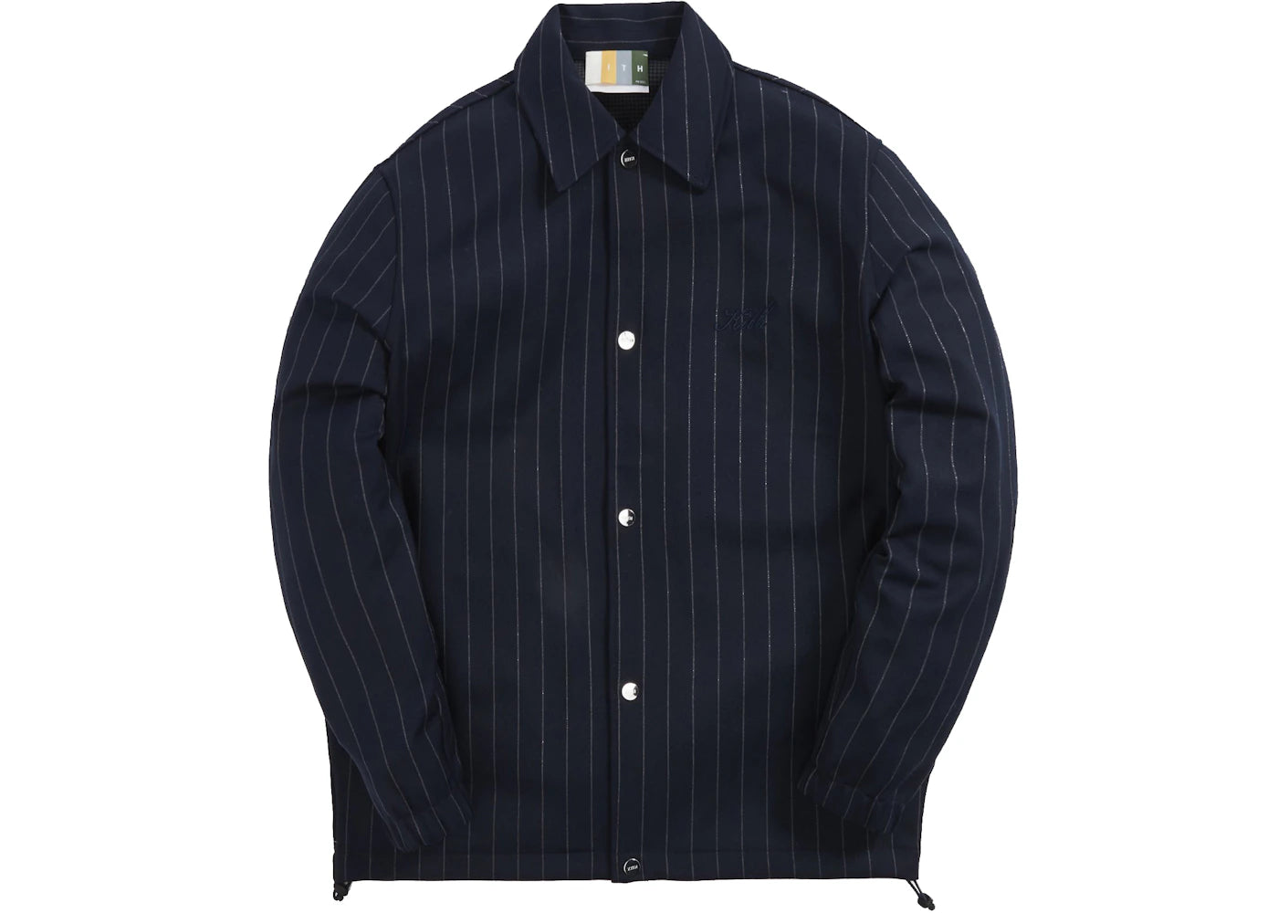 Kith Pinstripe Double Coaches Jacket Nocturnal