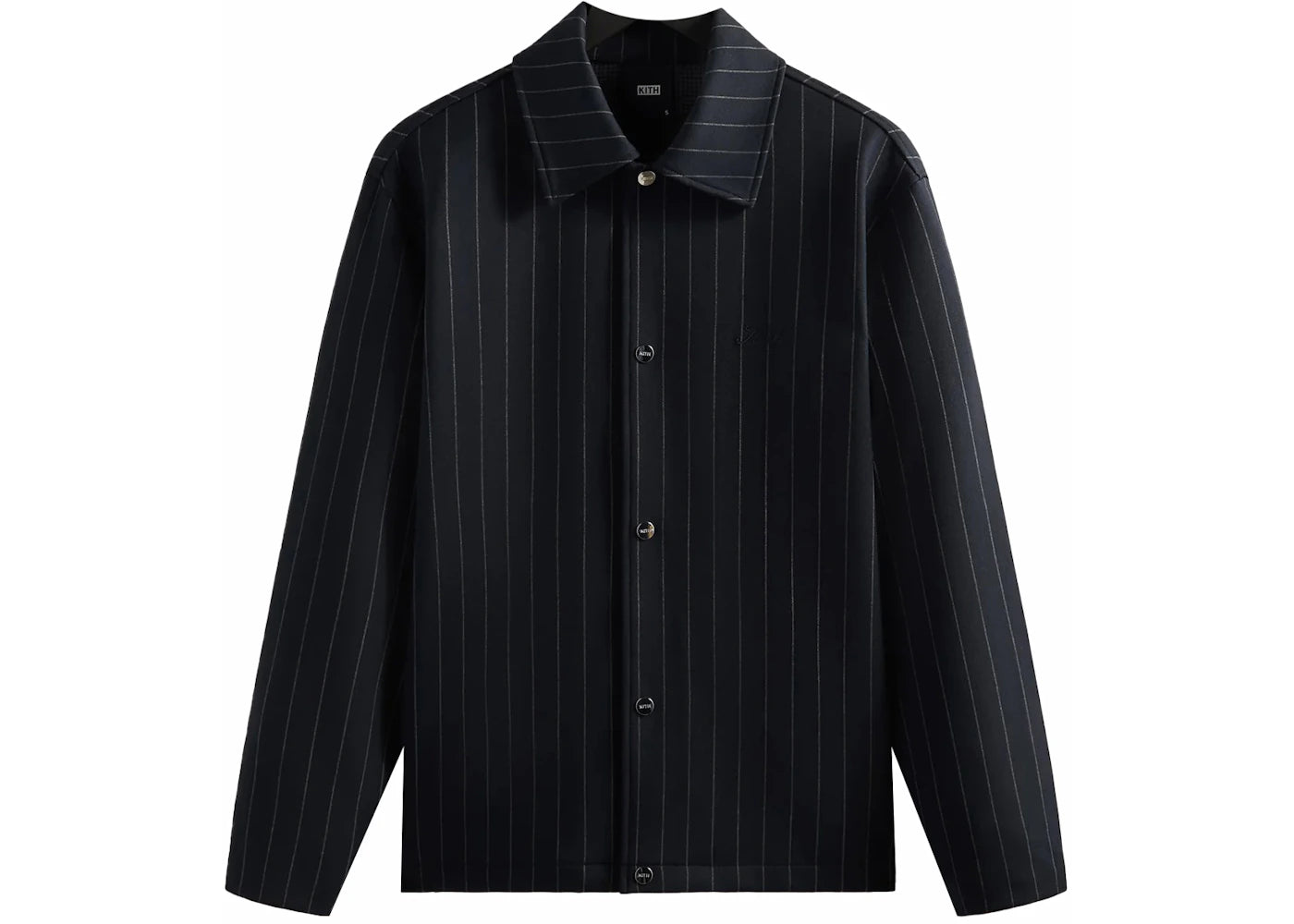 Kith Pinstripe Double Knit Coaches Jacket Nocturnal
