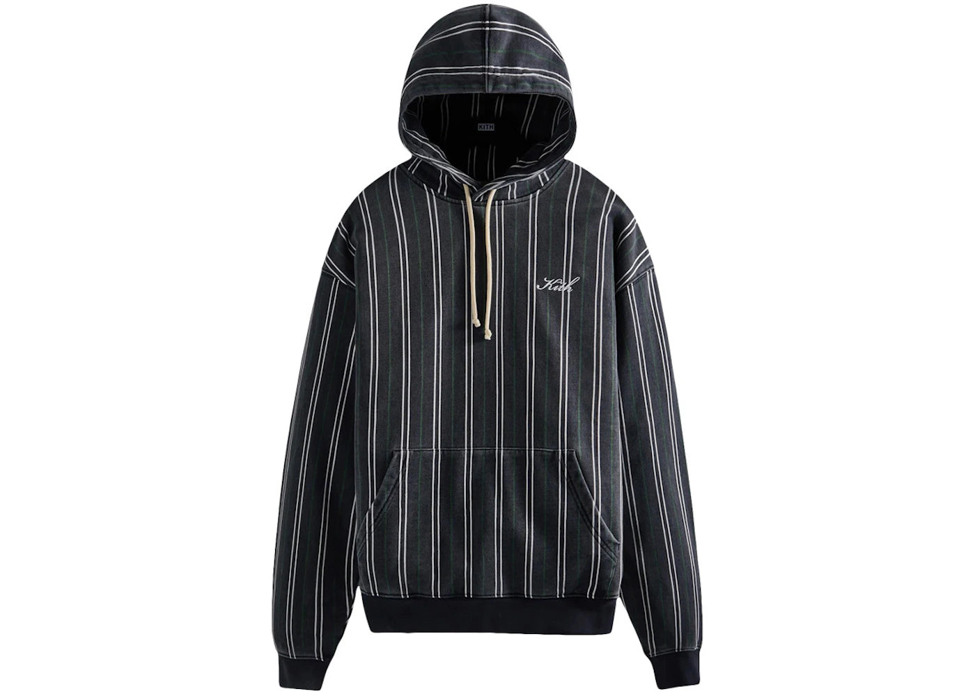 Kith Pinstripe Williams III Hoodie Nocturnal