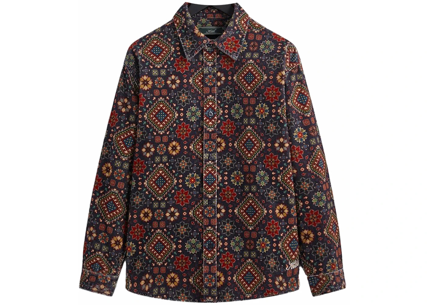 Kith Printed Wide Wale Cord Apollo Shirt Ink