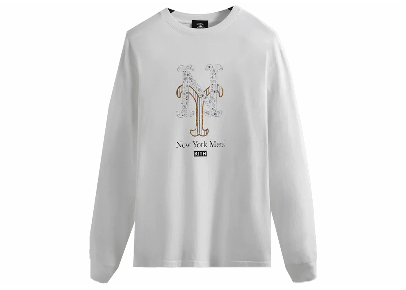 Kith Rachel Goatley Mets Long Sleeve Tee White