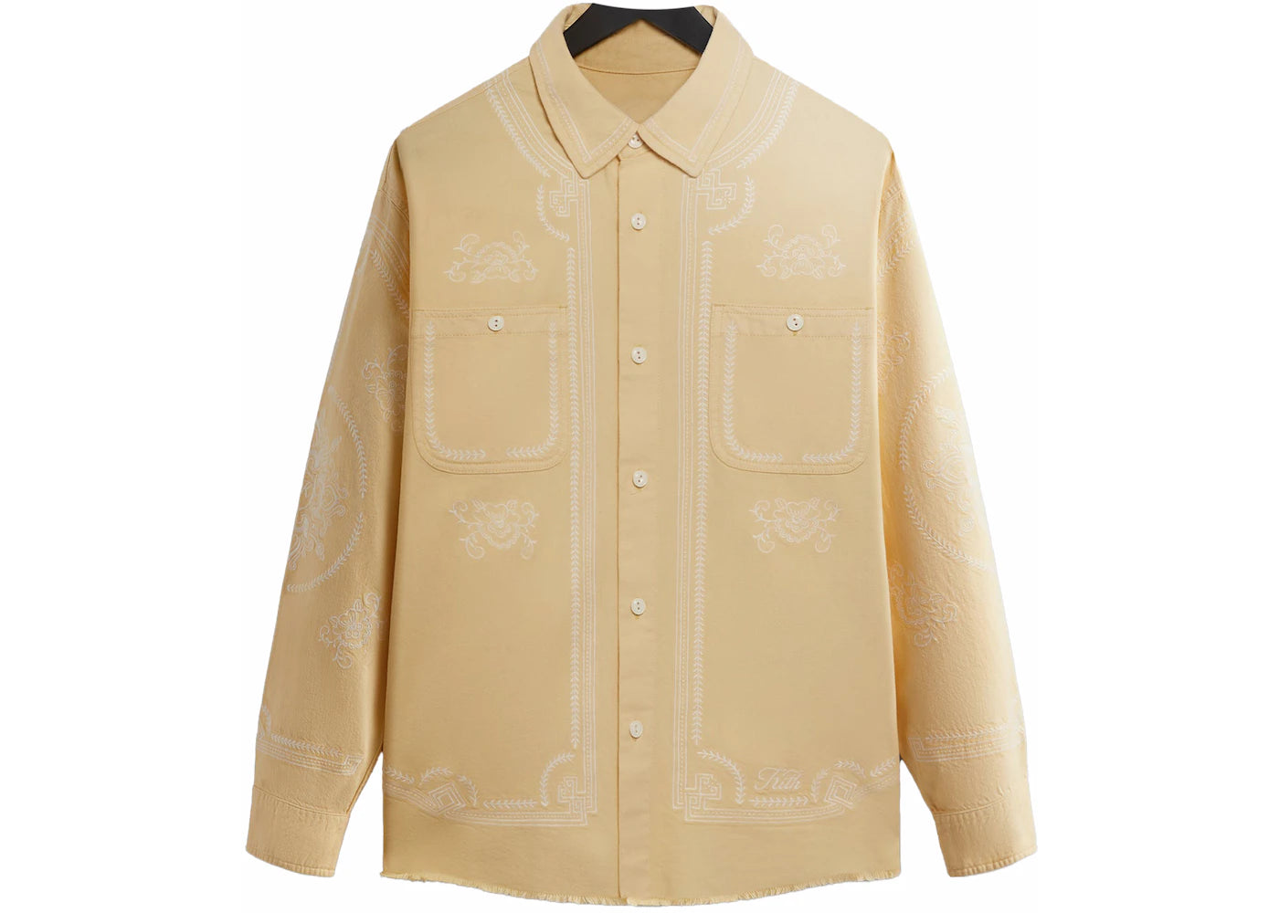 Kith Raw Hem Denim Apollo Shirt Blonde