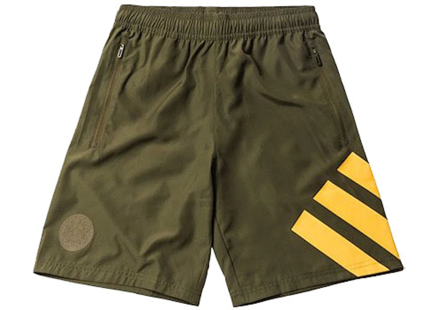 Kith Rays Game Shorts Olive