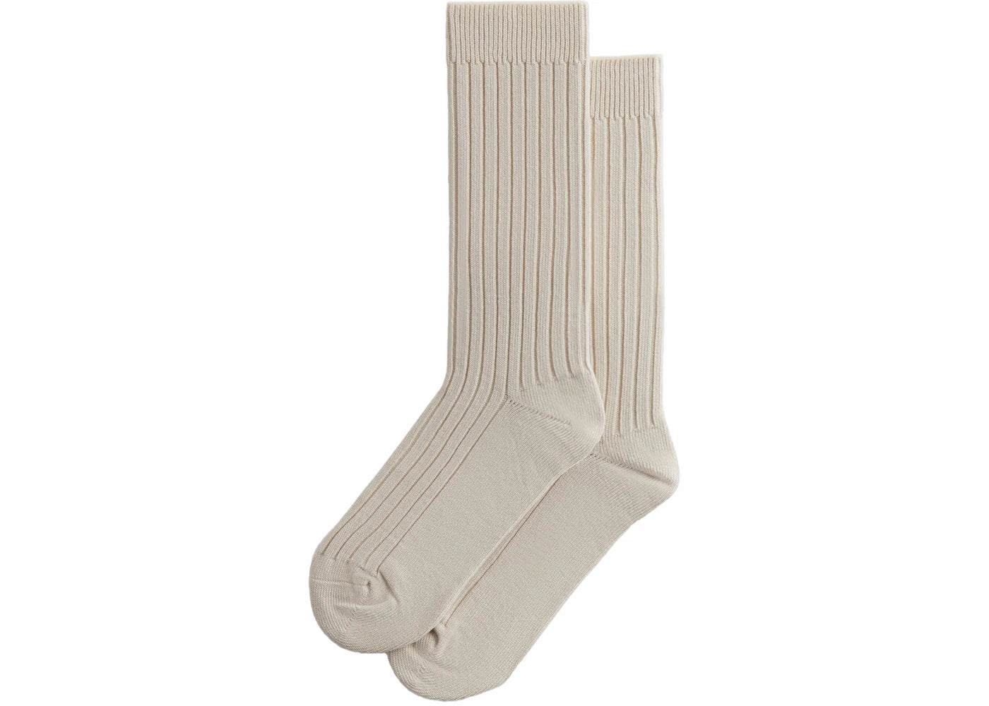 Kith Ribbed Cotton Socks Sandrift