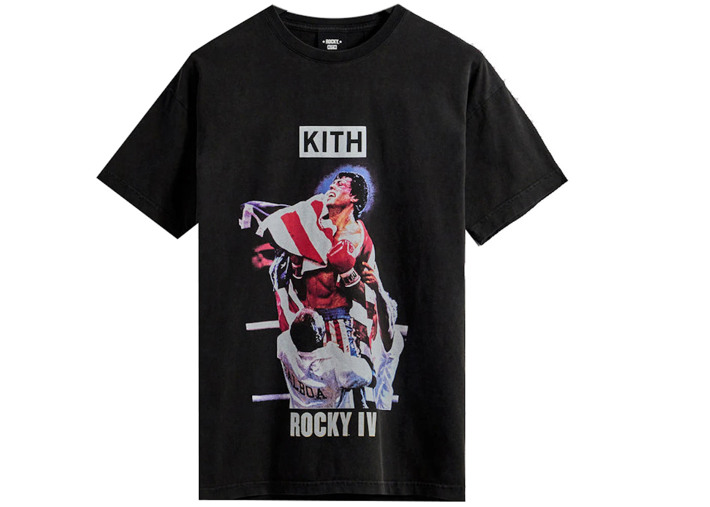 Kith Rocky IV Vintage Tee Black