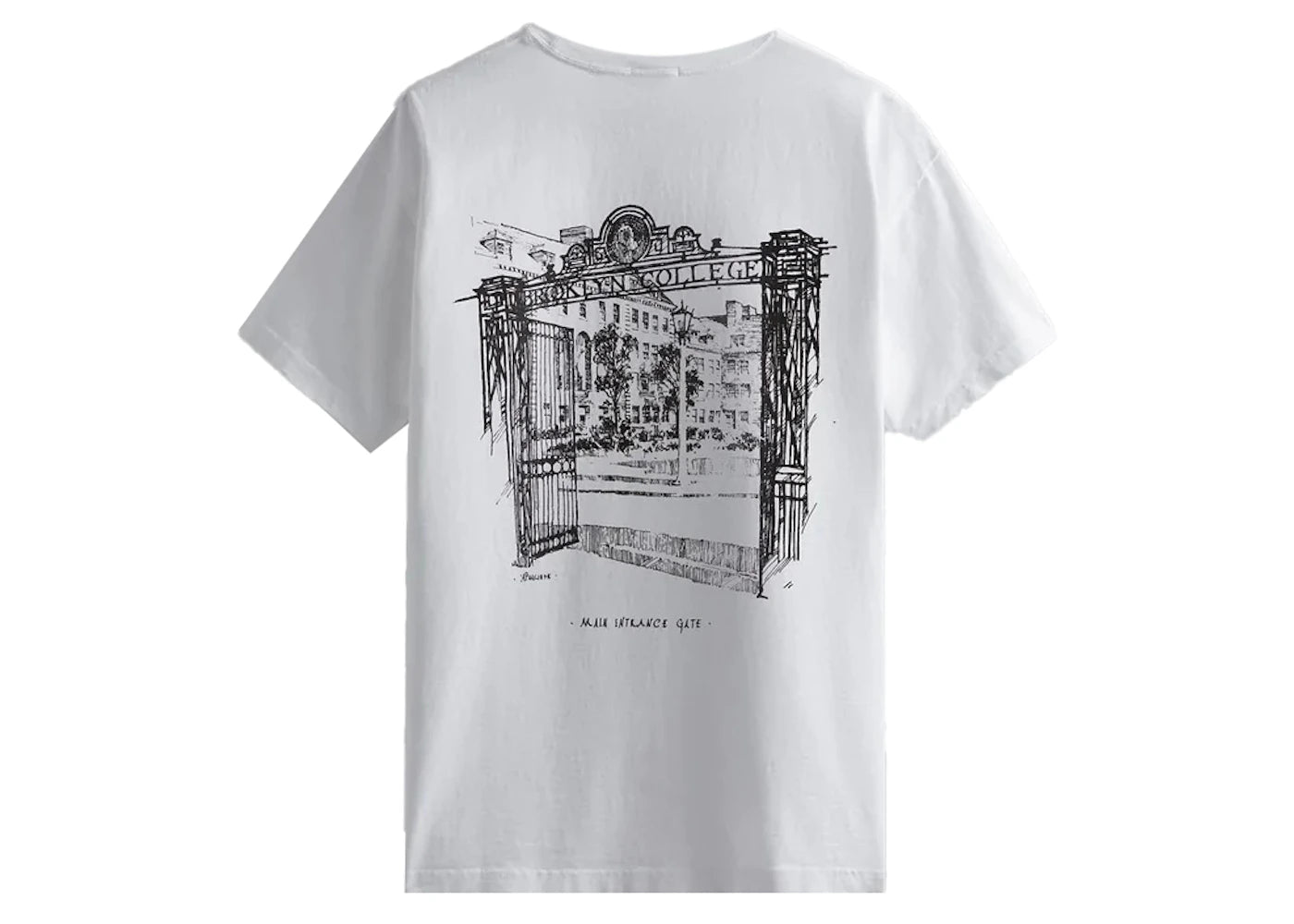 Kith Russell Athletic CUNY Brooklyn College Main Gate Vintage Tee White