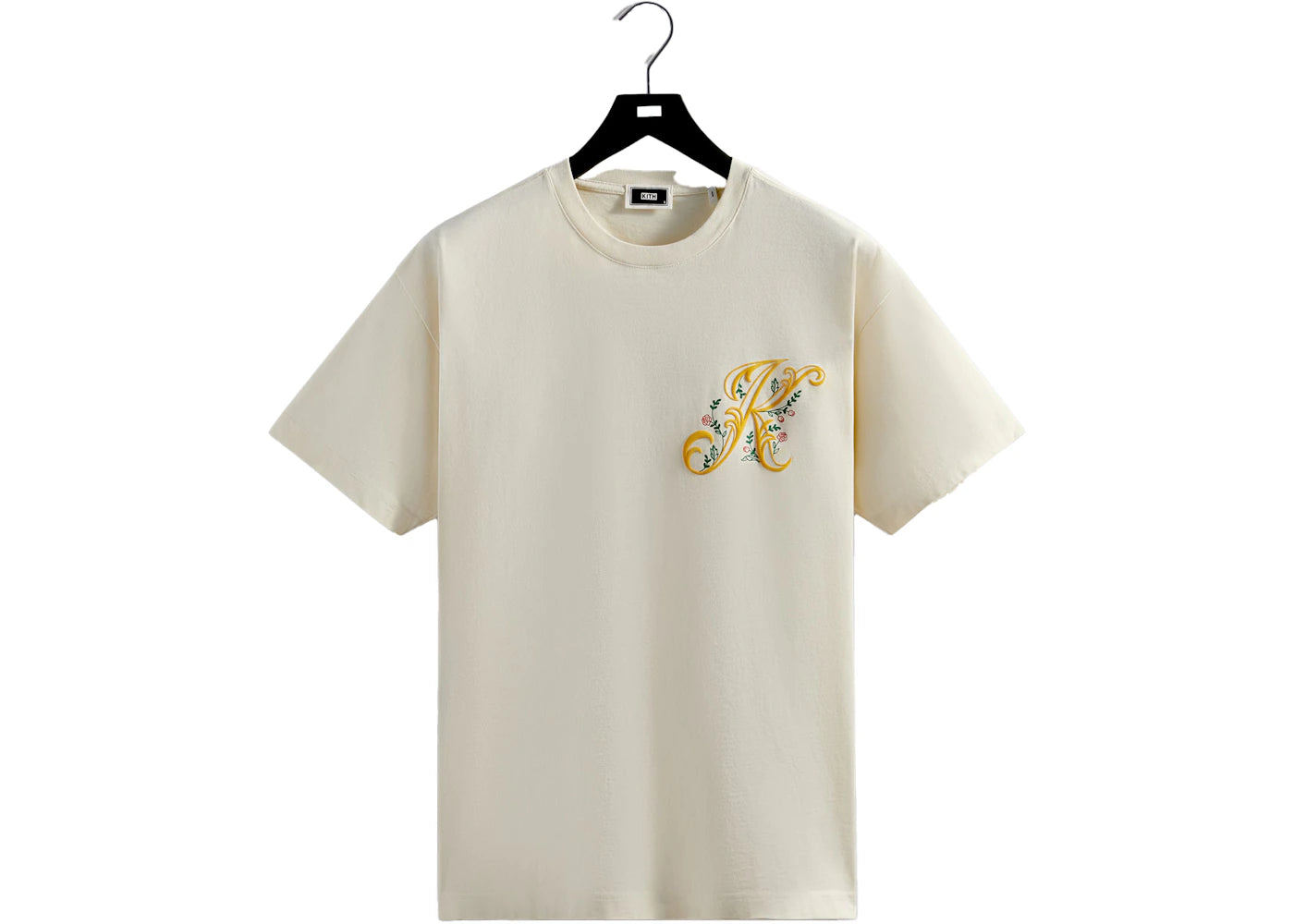 Kith Script Floral Tee Sandrift