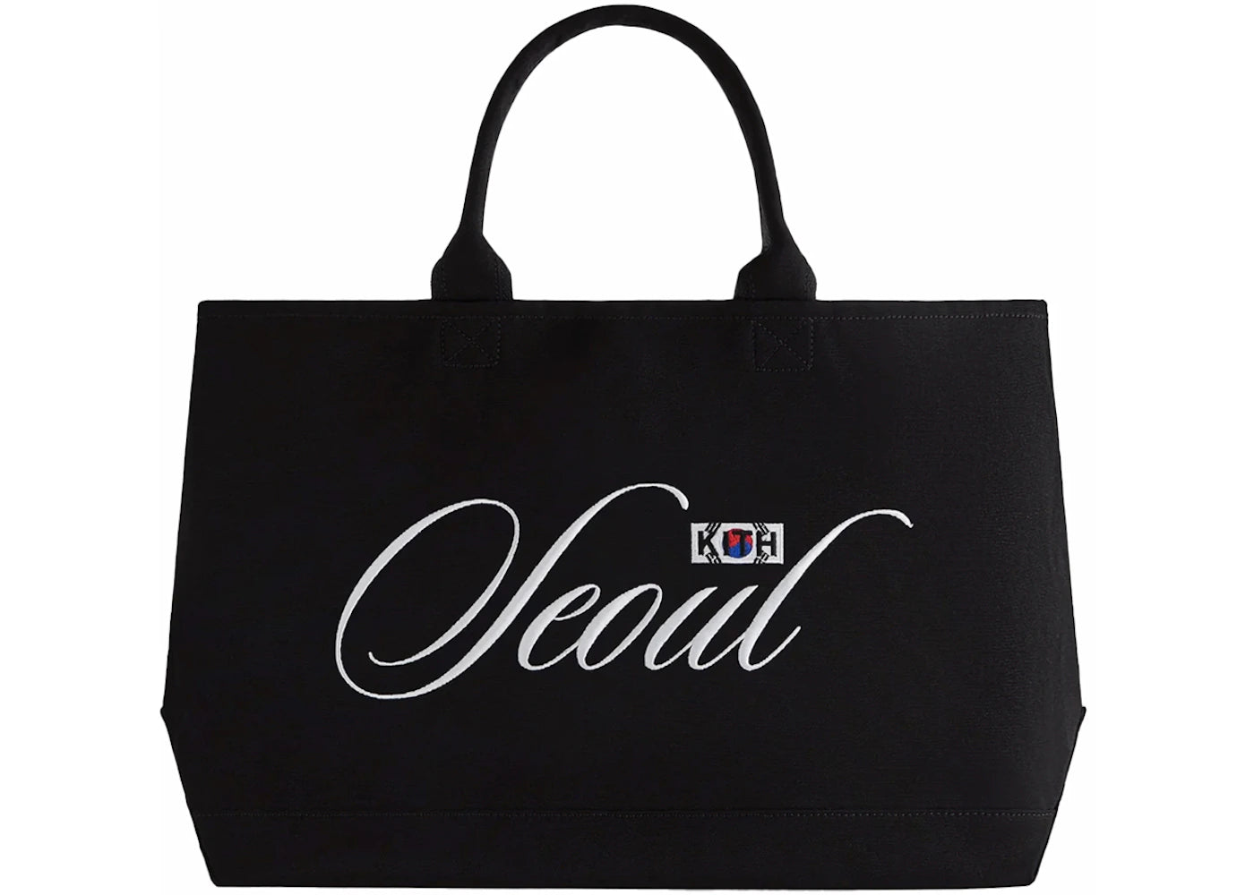 Kith Seoul Canvas Tote Bag Black