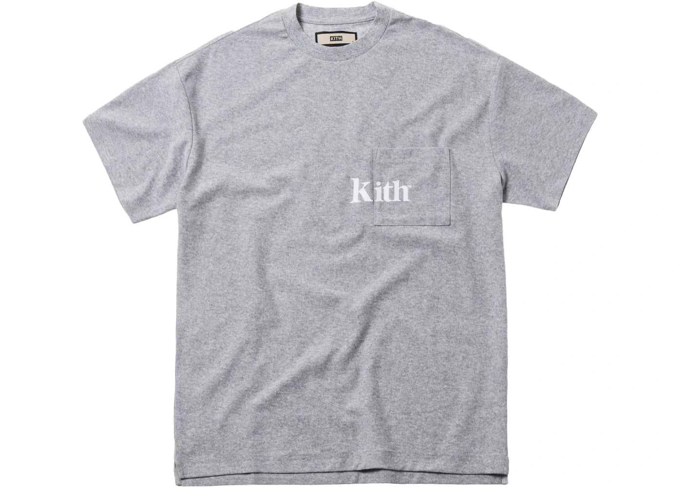 Kith Serif Quinn Pocket Tee Heather Grey