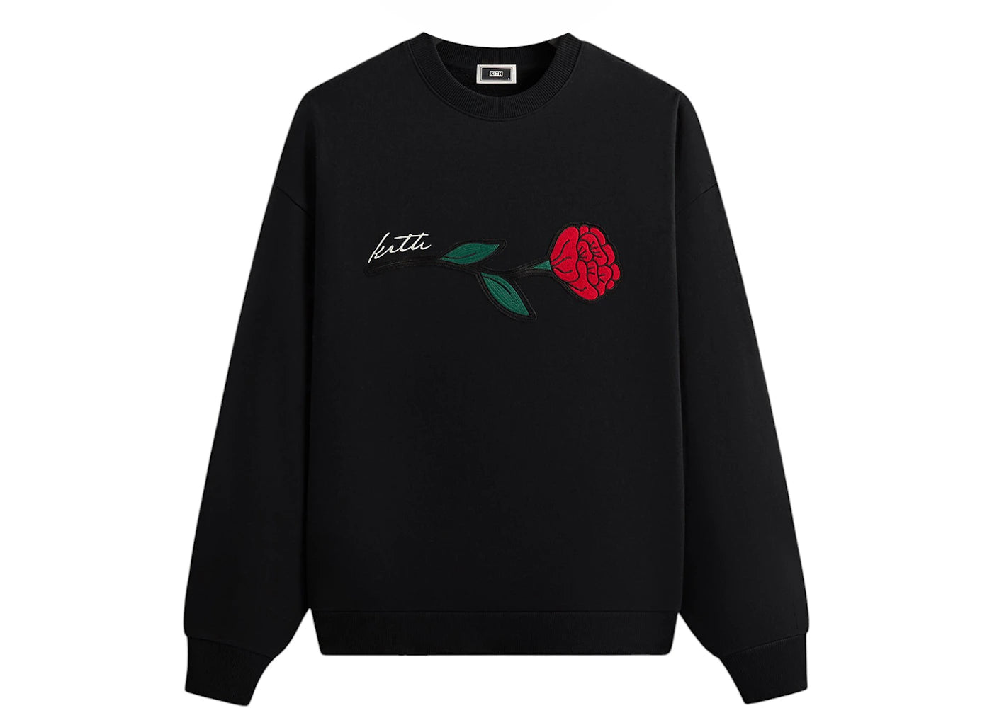 Kith Signature Rose Crewneck Black