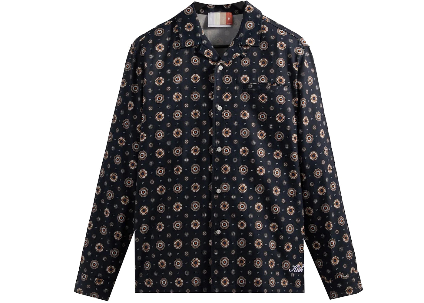 Kith Silk Medallion Thompson Camp Collar Shirt Noctumal