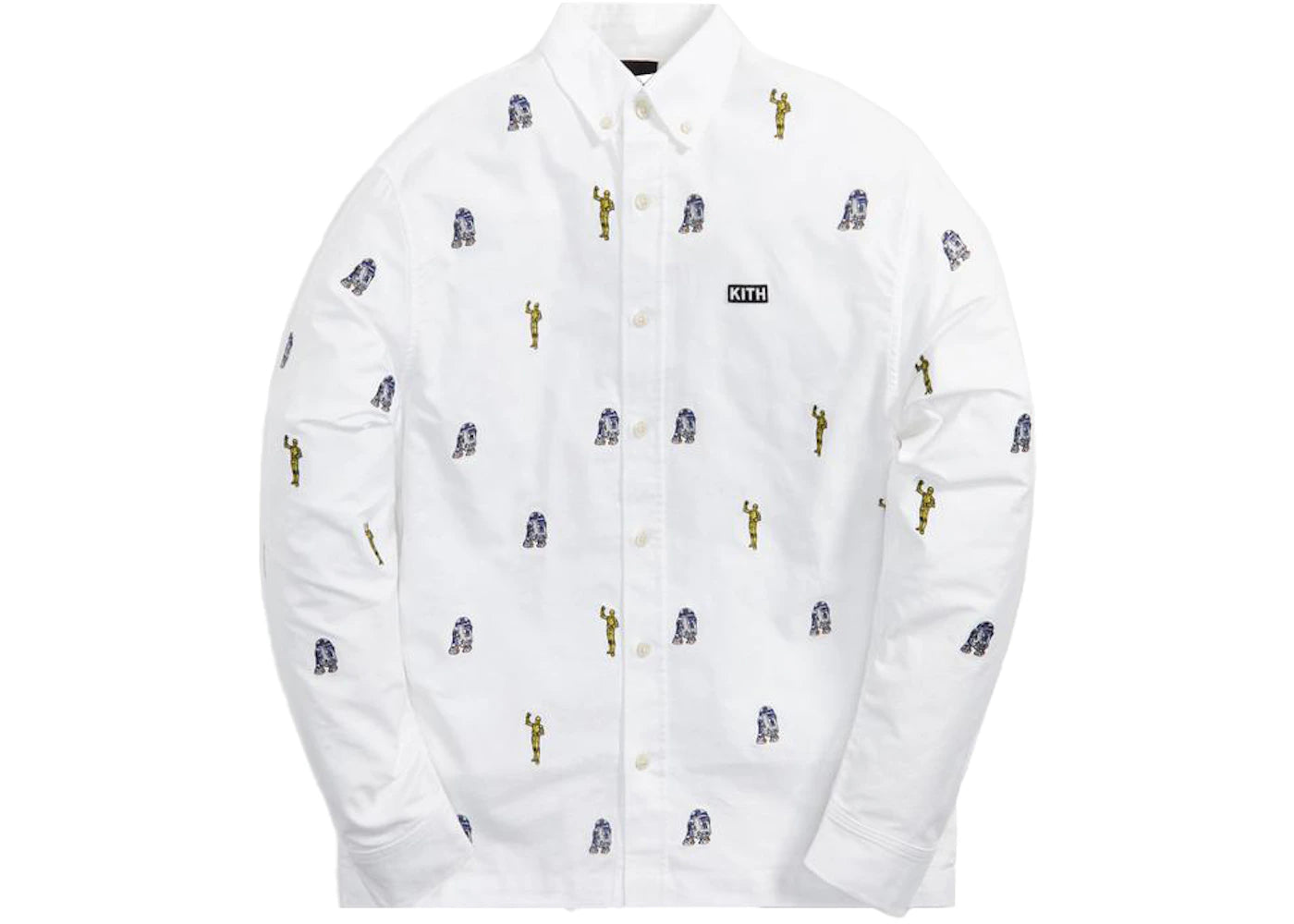 Kith x STAR WARS Button Down Oxford Shirt White