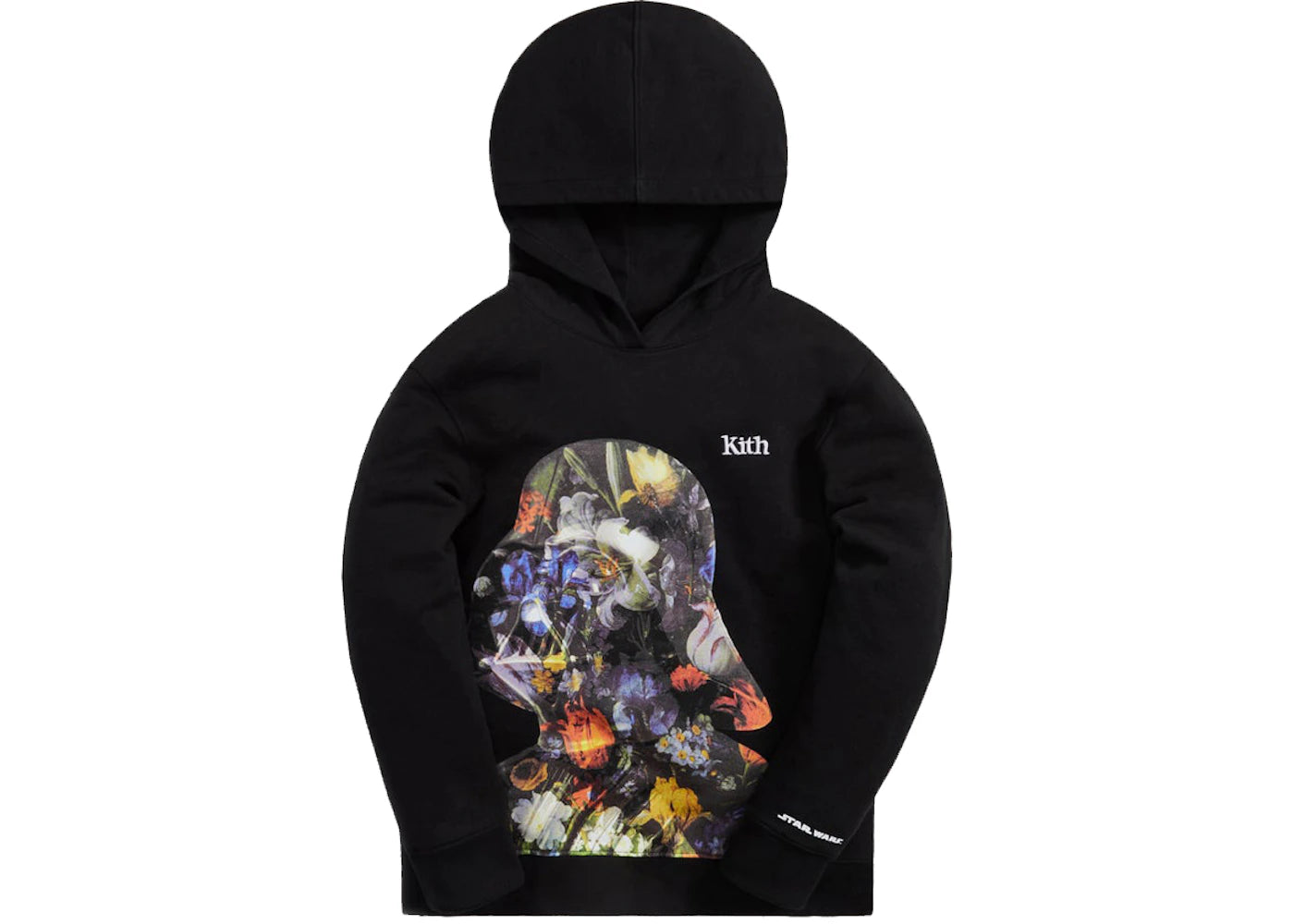 Kith x STAR WARS Kids Floral Hoodie Black