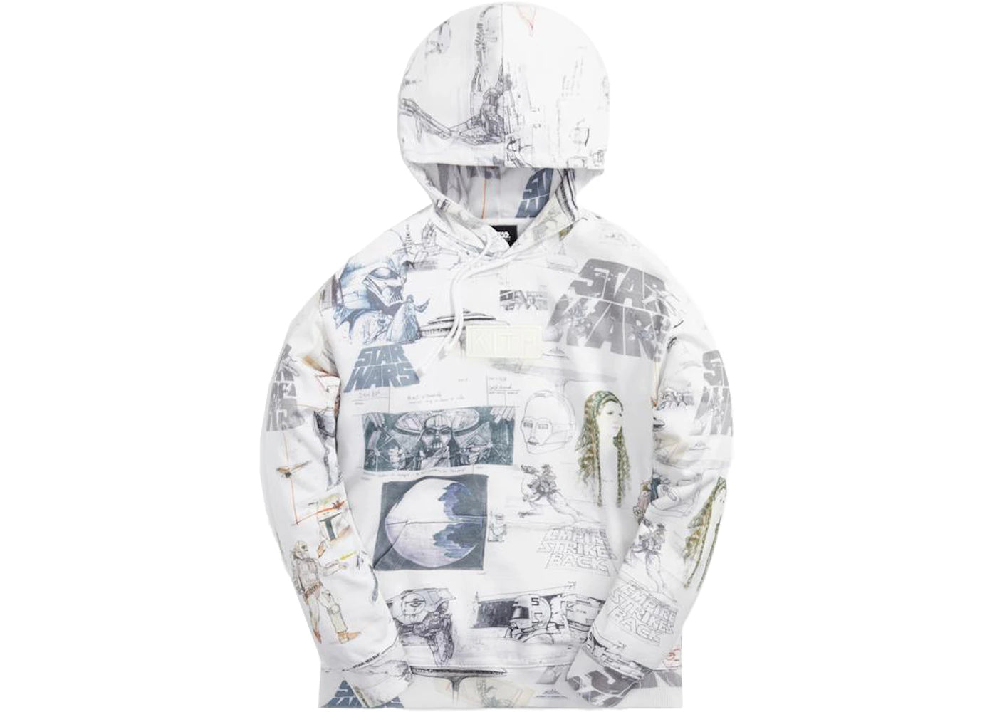 Kith x STAR WARS Sketches Hoodie White