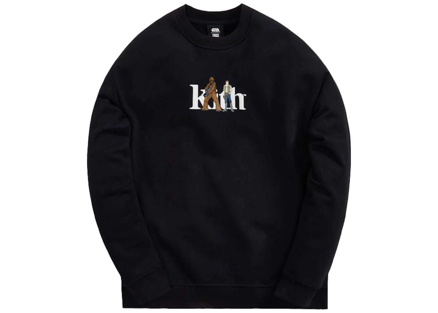 Kith x STAR WARS Solo And Chewie Serif Crewneck Black