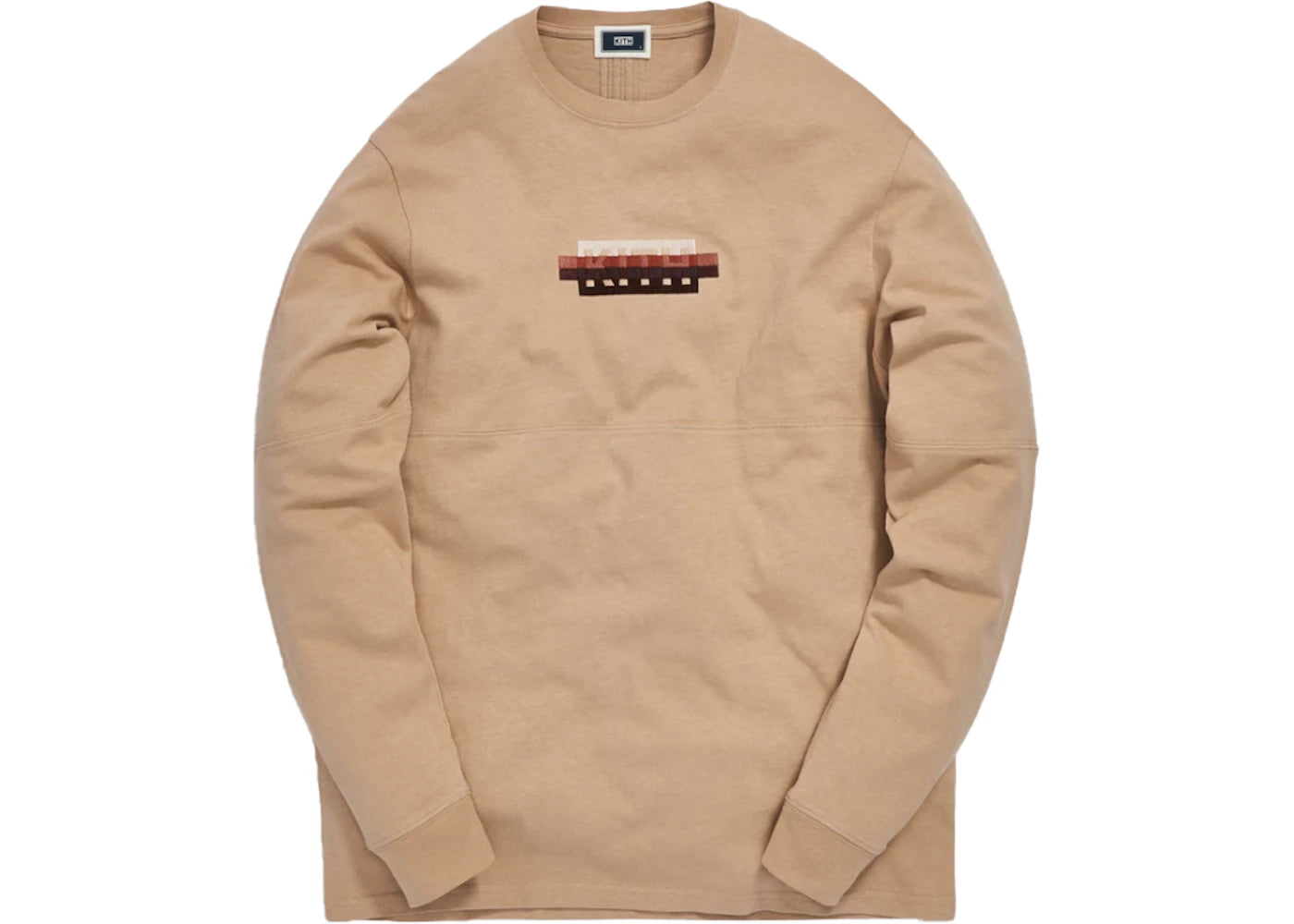 Kith Strike Through Panel L/S Tee Ancient Fossil