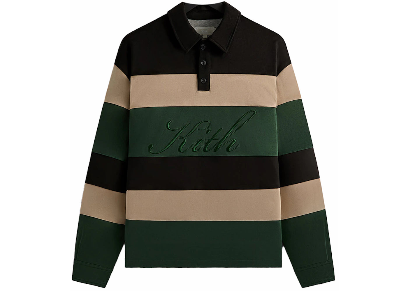 Kith Stripe Microsuede Tanner Pullover Black