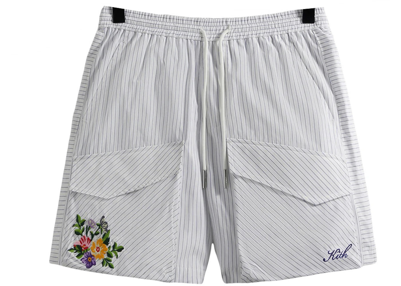 Kith Striped Poplin Boreum Cargo Short White