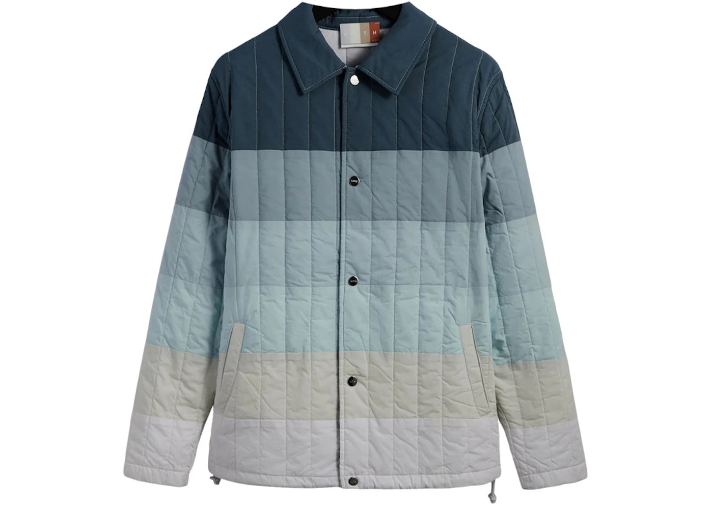 Kith Striped Poplin Carmine Coaches Jacket Anchor