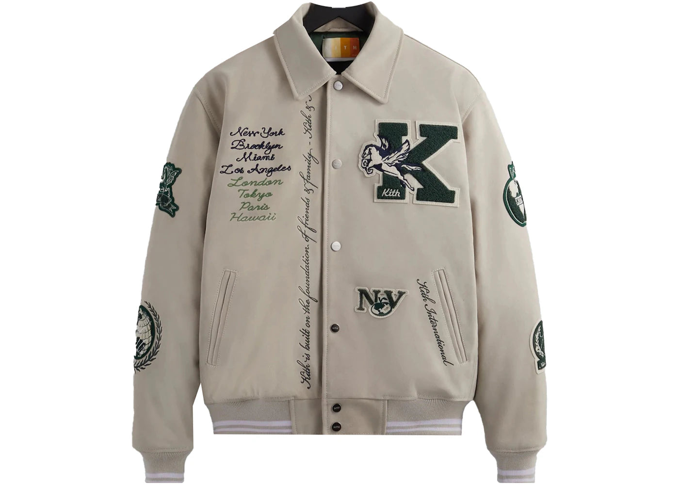 Kith Suede Coaches Jacket Sandrift