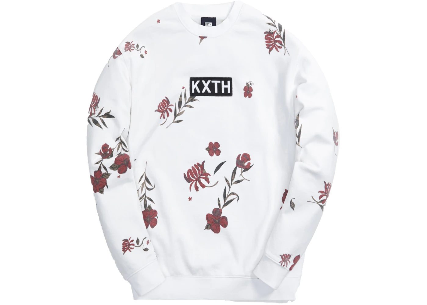 Kith Summer Floral Crewneck White