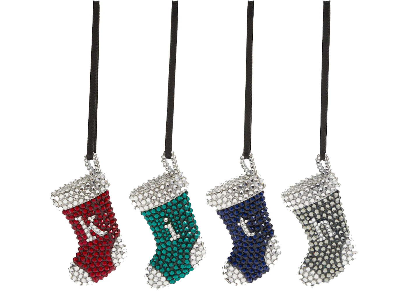 Kith Swarovski Kithmas Stocking Set Ornament Multi