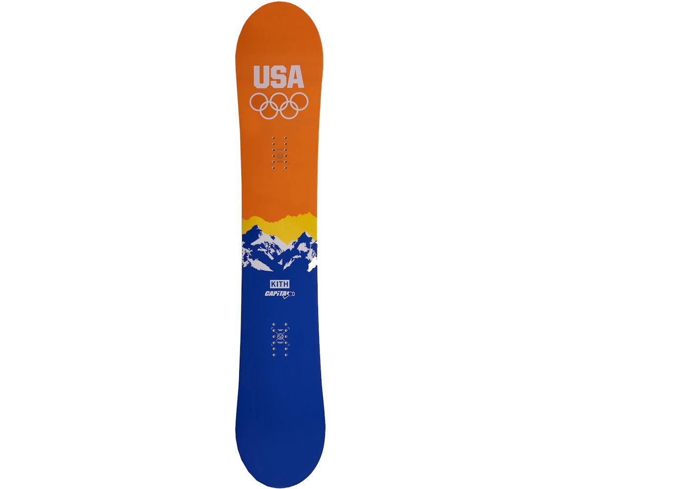 Kith Team USA & Capita V1 158 Snowboard Orange/Blue