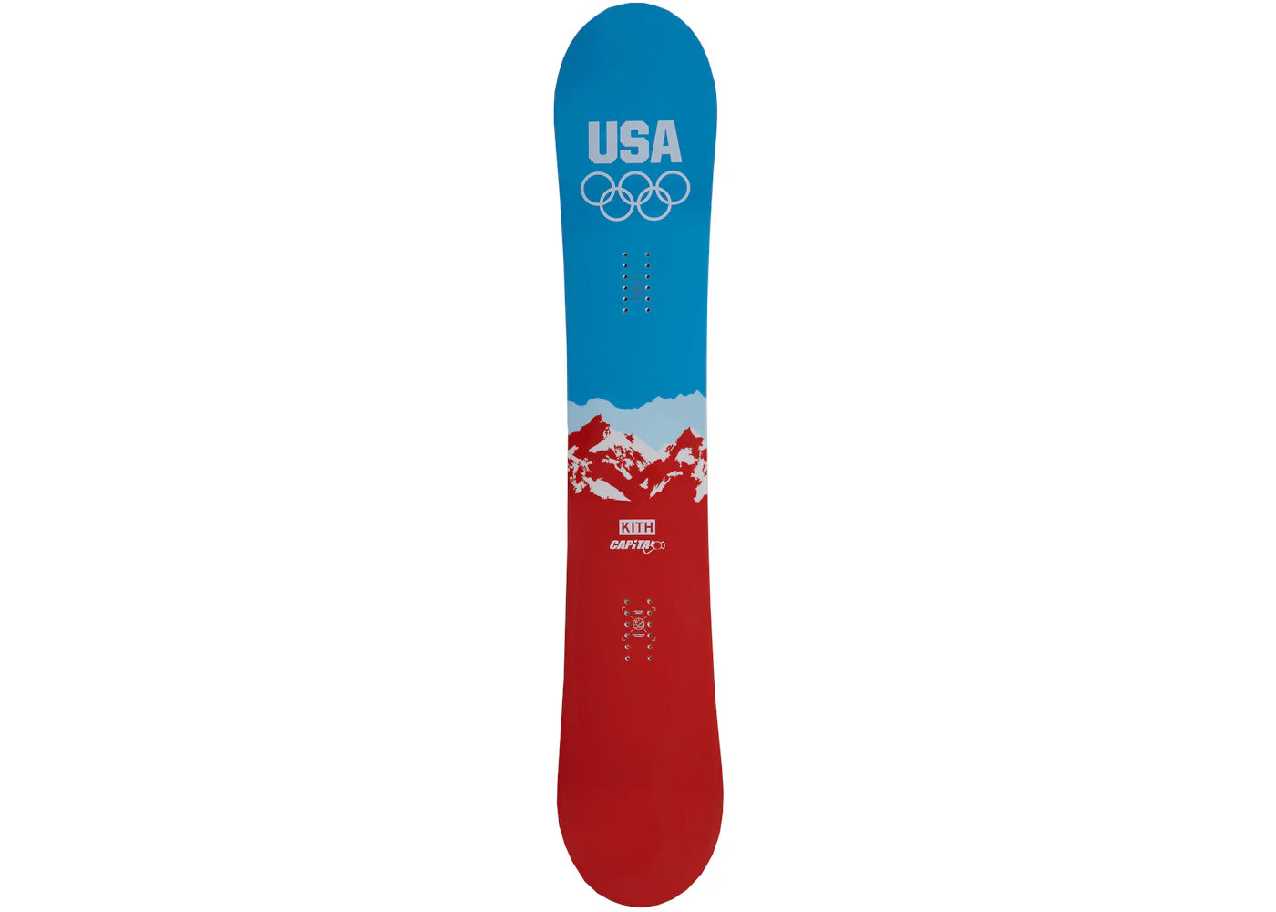 Kith Team USA & Capita V2 158 Snowboard Blue/Red