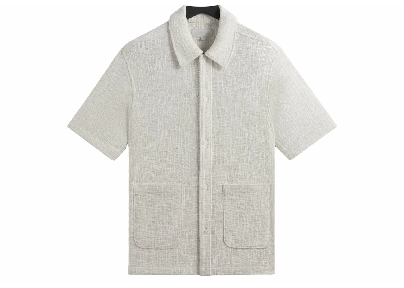 Kith Textured Cotton Boxy Collared Overshirt Sandrift